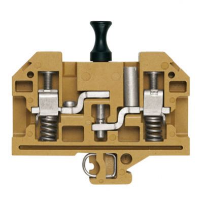 WEIDMULLER RSF 2 Bloki odczepów probierczych, złącze śrubowe, 6 mm², 500 V, 41 A, bez, Separacja poprzeczna: bez, zintegrowane gniazdo kontrolne: Nie, TS 32, Jasnożółt 0623320000 /20szt./ (0623320000)